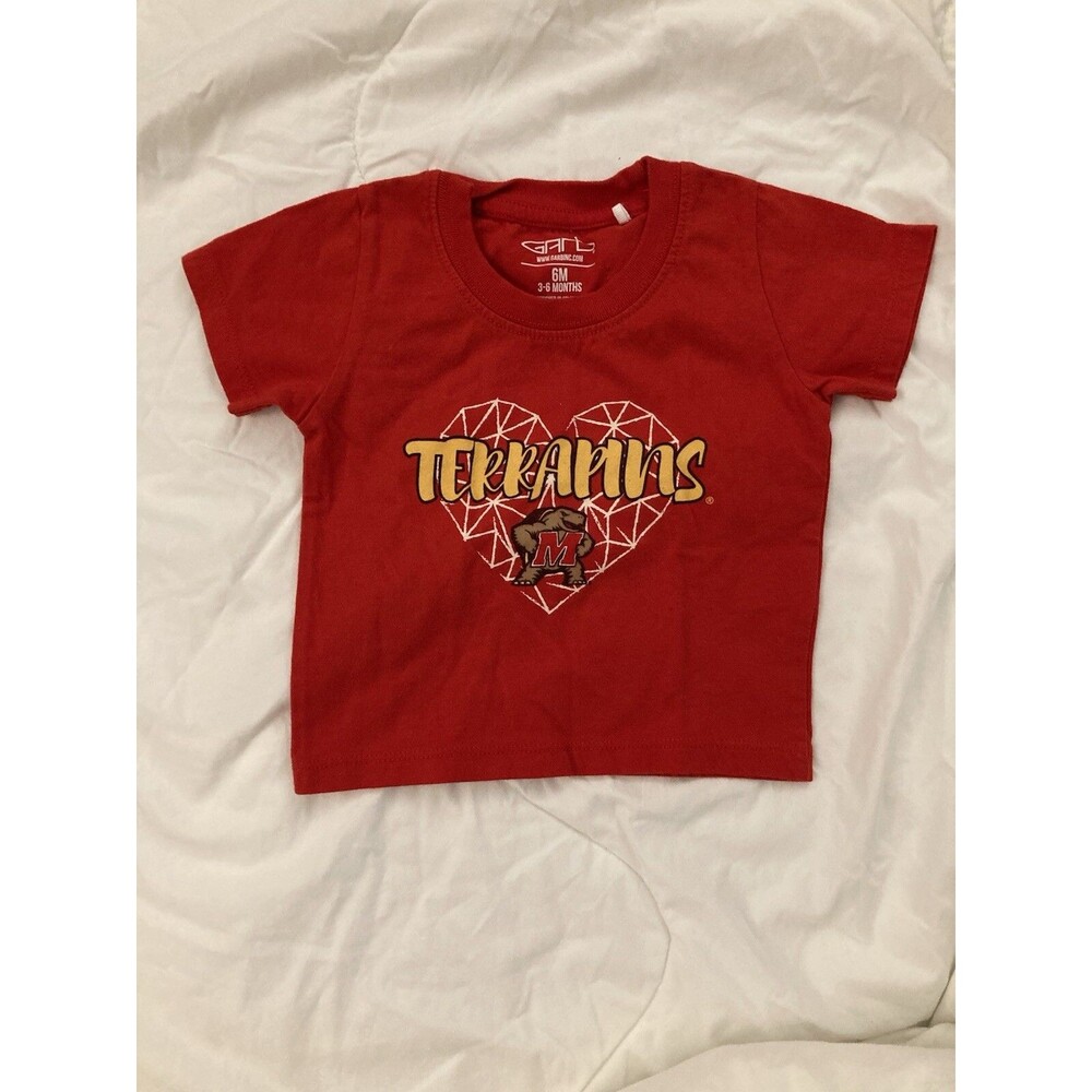 3-6 Months Garb baby clothes - one piece t-shirt | University of Maryland theme